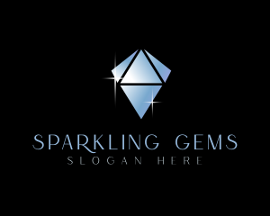 Crystal Sparkle Diamond logo design