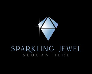 Crystal Sparkle Diamond logo design