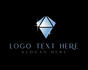 Precious Stone - Crystal Sparkle Diamond logo design