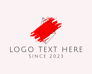 Painting - Geometric Paint Art logo design