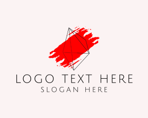 Geometric Paint Art Logo