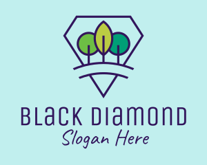 Diamond Park Tree logo design