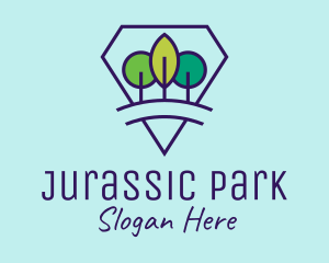 Diamond Park Tree logo design