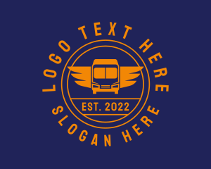 Express - Winged Truck Logistics logo design
