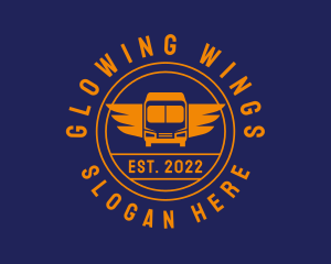 Winged Truck Logistics logo design