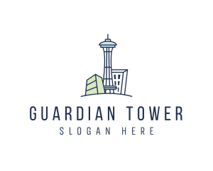 Seattle Tower Building logo design