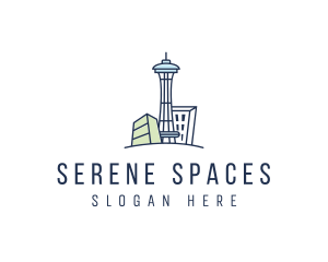 Seattle Tower Building logo design