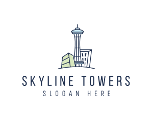 Seattle Tower Building logo design