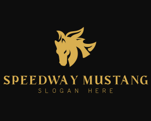 Mustang - Wild Horse Stallion logo design