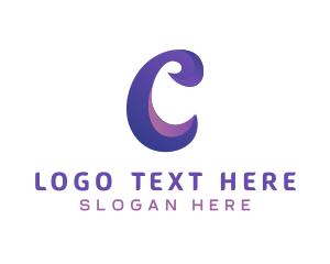 Startup - Purple Business Letter C logo design