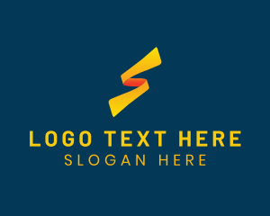 Printing - Marketing Ribbon Letter S logo design