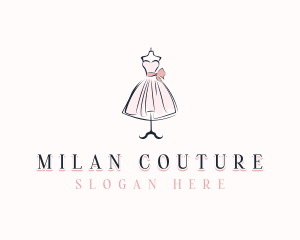 Dressmaker Gown Boutique logo design