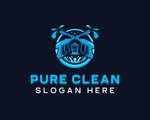 Pressure Wash Cleaning logo design