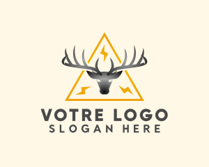 Lightning Wildlife Reindeer  Logo