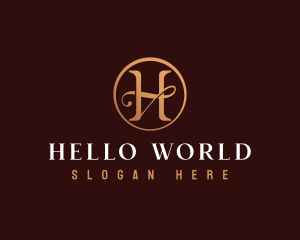 Elegant Luxury Letter H logo design