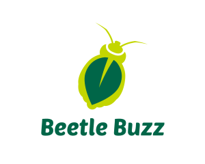 Beetle - Green Leaf Insect logo design