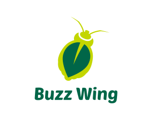 Insect - Green Leaf Insect logo design