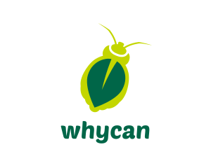 Green Leaf Insect  logo design