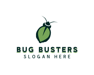 Green Beetle Insect  logo design