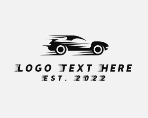 Auto Detailing - Fast Car Automobile logo design