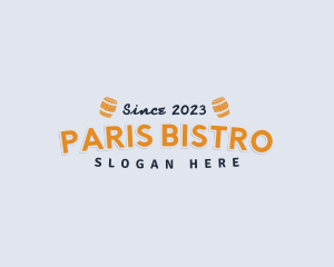 Generic Bistro Barrel Tavern logo design