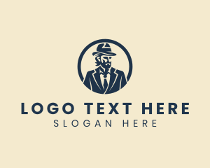 Gentleman Fedora Hat Logo