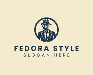 Fedora - Gentleman Fedora Hat logo design