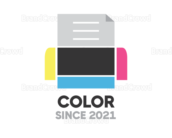 Ink Press Printer Logo