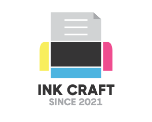 Ink Press Printer logo design