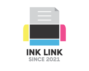 Ink Press Printer logo design