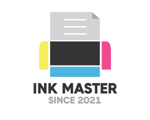 Ink Press Printer logo design