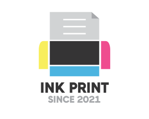 Ink Press Printer logo design