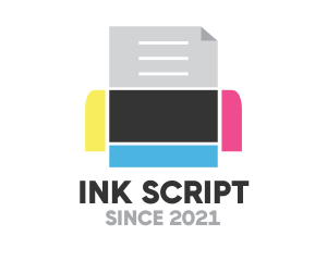 Ink Press Printer logo design