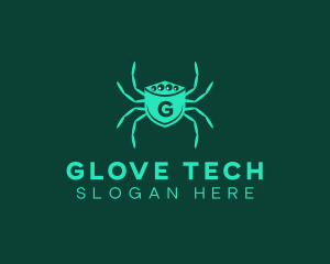 Tech Spider Shield  logo design