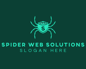 Tech Spider Shield  logo design