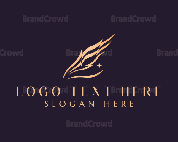 Feather Quill Writing Logo