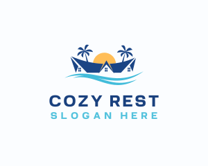 Palm Tree Resort logo design