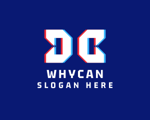 Static Monogram Letter DC Logo