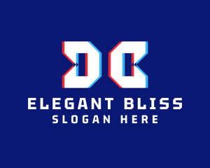 Game Stream - Static Monogram Letter DC logo design