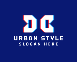 Web Host - Static Monogram Letter DC logo design