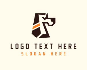 Vet - Dog Head Tie logo design