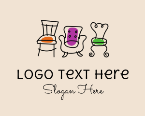 Furniture Designer - Furniture Chair Seats logo design