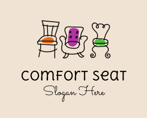 Furniture Chair Seats logo design