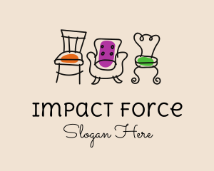 Furniture Chair Seats logo design