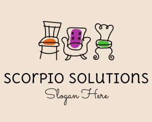 Furniture Chair Seats logo design