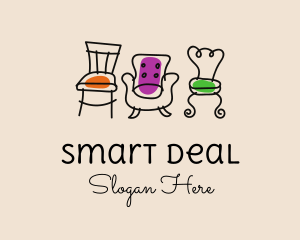 Furniture Chair Seats logo design