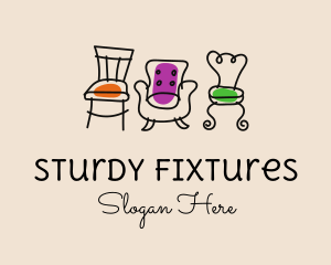 Fixture - Furniture Chair Seats logo design