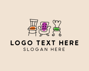 Carpentry - Furniture Chair Seats logo design