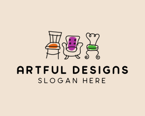 Furniture Chair Seats logo design