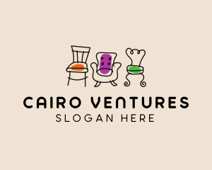 Furniture Chair Seats logo design